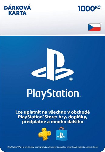 PlayStation Store – Karta podarunkowa (kredyt) 1000 CZK (CZ)